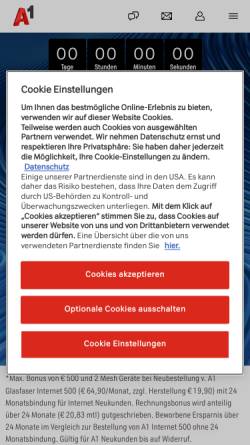 Vorschau der mobilen Webseite members.aon.at, FK Austria Wien - Werners Fansite