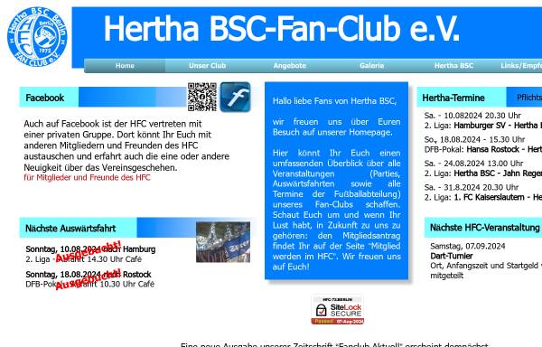 Vorschau von www.hfc-ev-72.de, Hertha BSC Fan-Club e.V. 1972