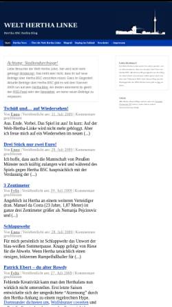 Vorschau der mobilen Webseite www.welt-hertha-linke.de, Welt Hertha Linke