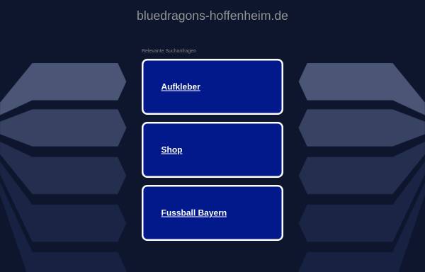 Vorschau von www.bluedragons-hoffenheim.de, Blue Dragons