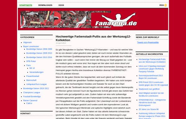 Vorschau von www.fanarena.de, Fanarena