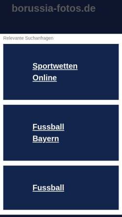 Vorschau der mobilen Webseite www.borussia-fotos.de, Borussia Fotos