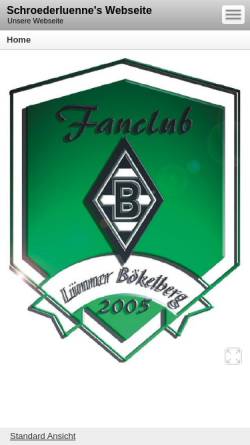 Vorschau der mobilen Webseite www.luenner-boekelberg.de, Fanclub Lünner Bökelberg