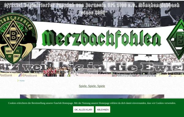 Vorschau von www.merzbachfohlen.de, Merzbachfohlen - Borussia Mönchengladbach Fan-Club