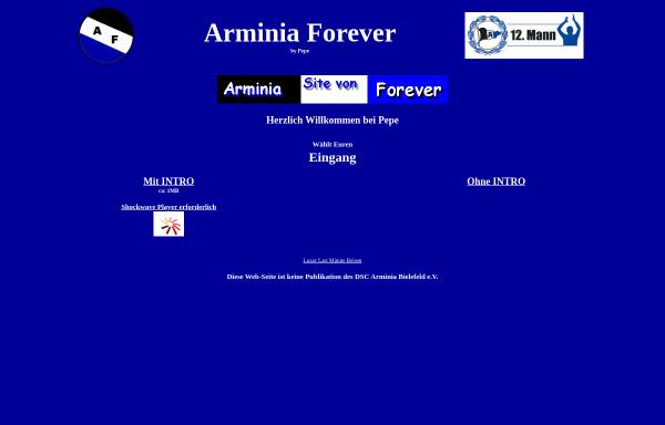 Vorschau von www.arminia-forever.de, Arminia Forever