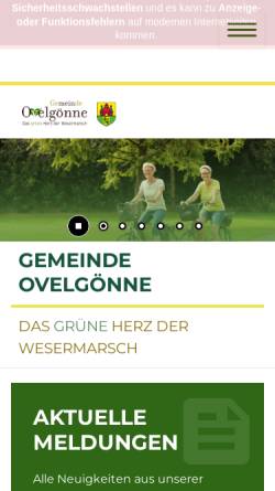 Vorschau der mobilen Webseite www.ovelgoenne.de, Ovelgönne