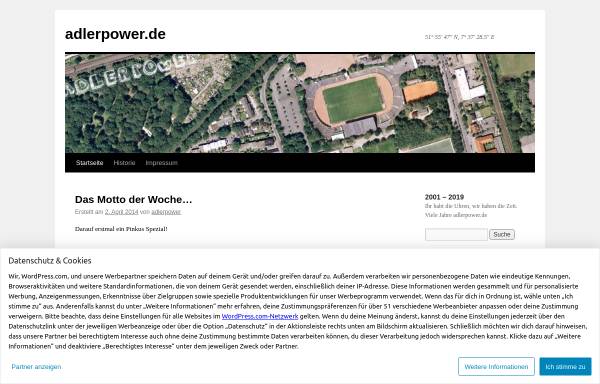 Vorschau von adlerpower.wordpress.com, Adlerpower