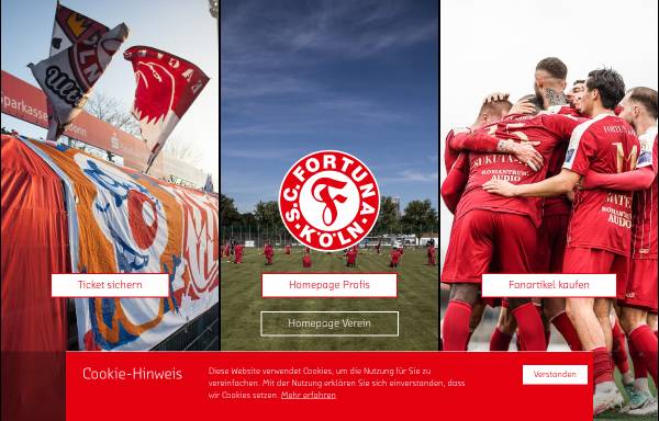 Vorschau von www.fortuna-koeln.de, SC Fortuna Köln