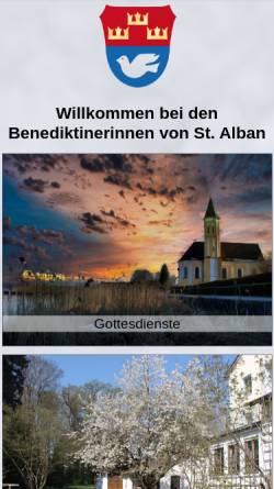 Vorschau der mobilen Webseite www.kloster-st-alban.de, Dießen, Kloster St.Alban