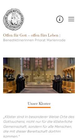 Vorschau der mobilen Webseite www.kloster-marienrode.de, Hildesheim, Kloster Marienrode