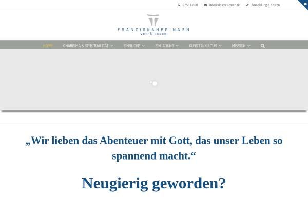 Vorschau von www.klostersiessen.de, Franziskanerinnen von Siessen