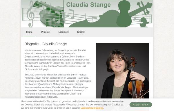 Vorschau von www.claudia-stange.de, Stange, Claudia