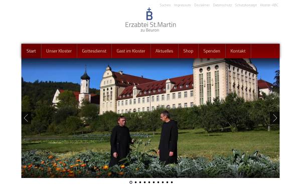Vorschau von www.erzabtei-beuron.de, Beuron, Erzabtei St. Martin