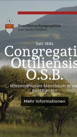 Vorschau der mobilen Webseite www.missionsbenediktiner.de, Missionsbenediktiner