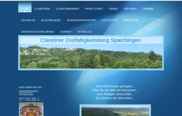 Vorschau von www.spaichingen-claretiner.de, Claretiner Spaichingen