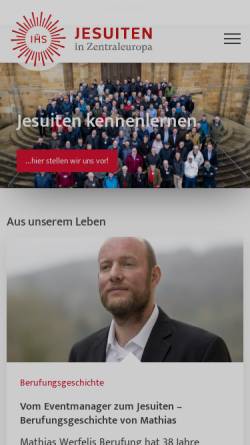 Vorschau der mobilen Webseite www.jesuitennoviziat.de, Noviziat der Jesuiten