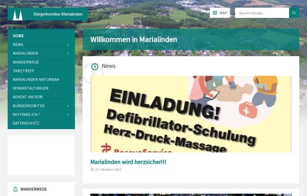 Vorschau von www.marialinden.de, Bürgerkomitee Marialinden