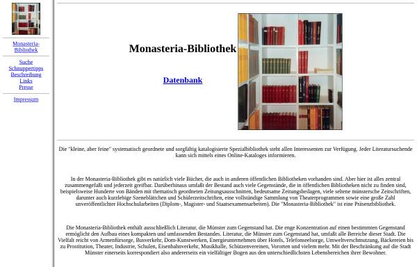 Vorschau von www.muenster.org, Monasteria-Bibliothek