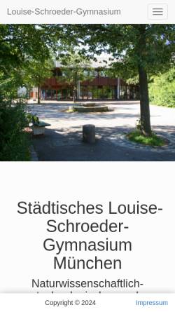 Vorschau der mobilen Webseite lsg.musin.de, Louise-Schroeder-Gymnasium