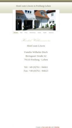 Vorschau der mobilen Webseite www.hotel-zum-loewen-freiburg.de, Hotel Löwen
