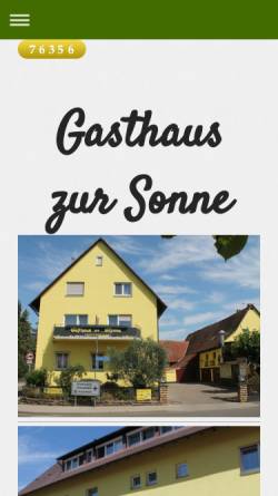 Vorschau der mobilen Webseite www.sonne-hochdorf.de, Hotel Sonne
