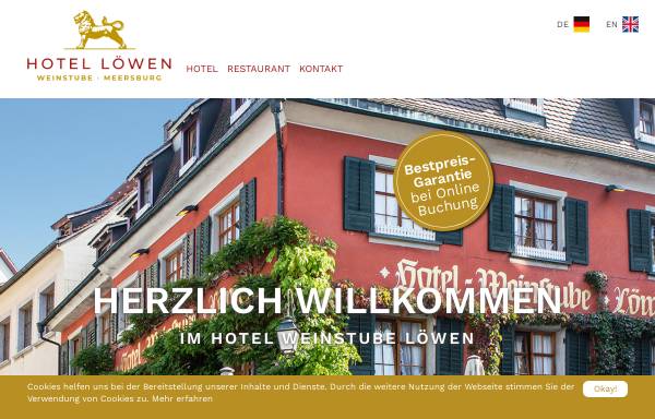Vorschau von www.hotel-loewen-meersburg.de, Hotel Weinstube Löwen