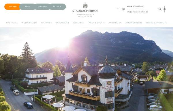 Vorschau von www.staudacherhof.de, Hotel Staudacherhof