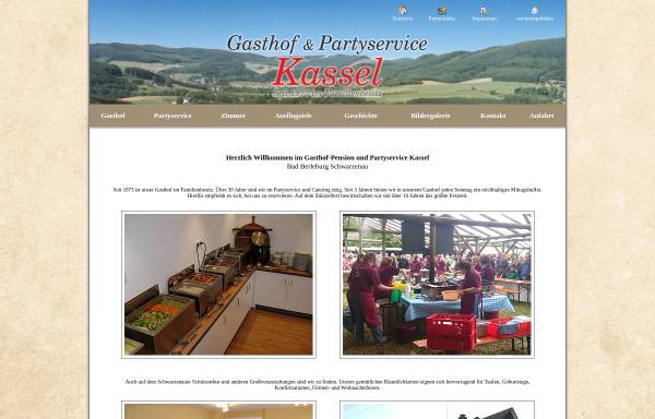 Vorschau von www.gasthof-kassel.de, Gasthof-Pension-Schlemmerservice Kassel