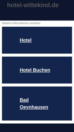 Vorschau der mobilen Webseite www.hotel-wittekind.de, Hotel Wittekind