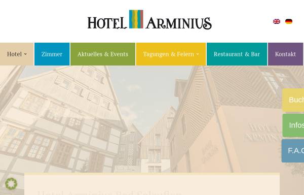 Vorschau von www.hotelarminius.de, Hotel Arminius