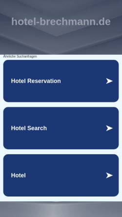 Vorschau der mobilen Webseite www.hotel-brechmann.de, Hotel Brechmann