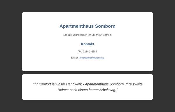 Vorschau von www.apartmenthaus.de, Apartmenthaus Somborn