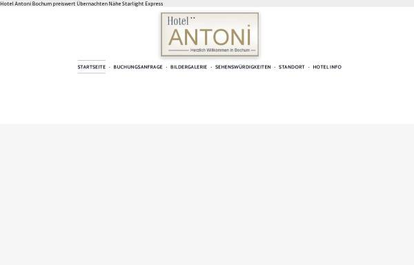 Vorschau von www.hotel-antoni.de, Hotel Antoni