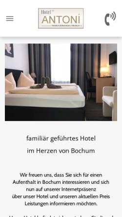 Vorschau der mobilen Webseite www.hotel-antoni.de, Hotel Antoni
