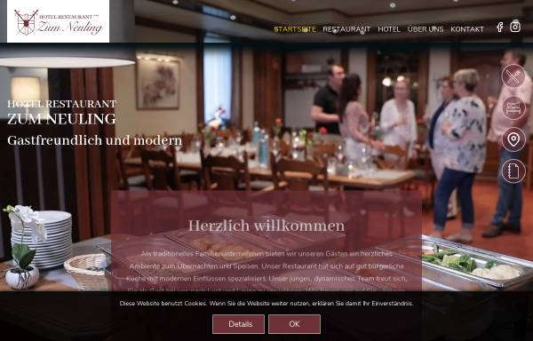 Vorschau von www.zum-neuling.de, Hotel-Restaurant Zum Neuling