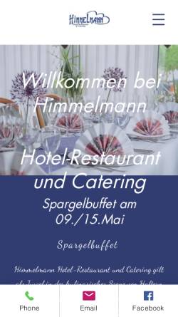 Vorschau der mobilen Webseite www.hotel-himmelmann.de, Hotel Himmelmann