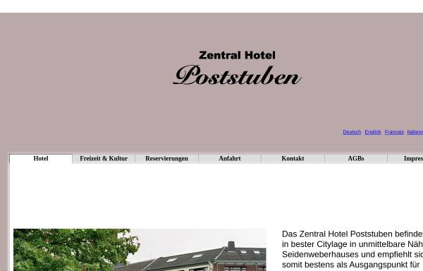 Vorschau von www.zentral-hotel-poststuben.de, Zentral-Hotel Poststuben