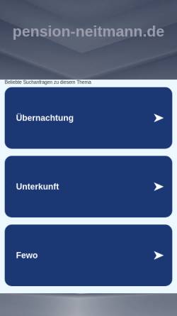 Vorschau der mobilen Webseite www.pension-neitmann.de, Pension Neitmann