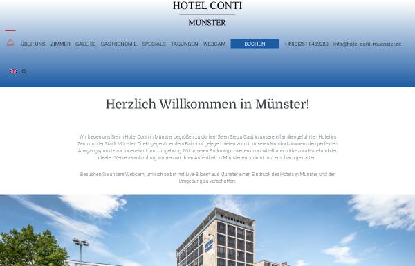 Vorschau von www.hotel-conti-muenster.de, Hotel Conti & Hotel Europa