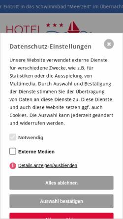 Vorschau der mobilen Webseite hotel-morgensonne-buesum.de, Hotel Morgensonne