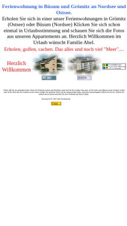 Vorschau der mobilen Webseite www.buesumerferien.de, Ferienwohnung Nicola und Thomas Abel