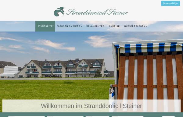 Vorschau von www.stranddomicil-steiner.de, Stranddomicil Steiner