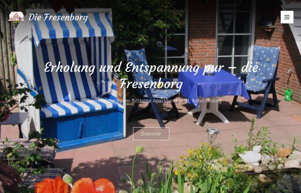 Vorschau von fresenborg-urlaub.de, Ferienwohnung Fresenborg