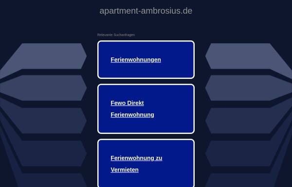 Vorschau von www.apartment-ambrosius.de, Apartment Ambrosius