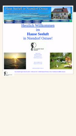 Vorschau der mobilen Webseite www.niendorfostsee.de, Ferienhaus Seeluft Familie Kleinschmidt
