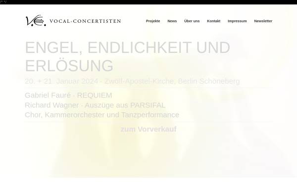 Vorschau von www.vocal-concertisten.de, Vocal-Concertisten e.V. Berlin