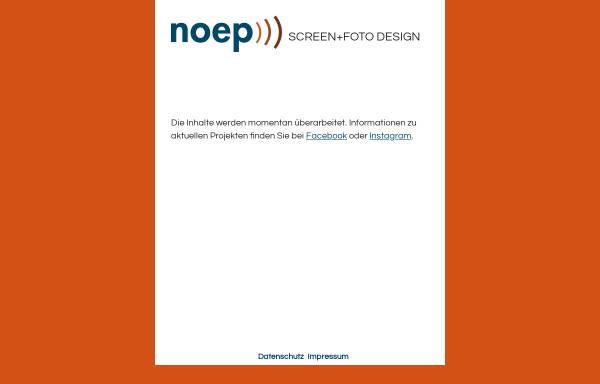 Vorschau von www.noep.de, Noep Screen + Foto Design, Sönke Denis