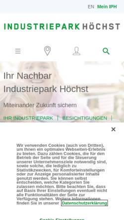 Vorschau der mobilen Webseite www.ihr-nachbar.de, Infraserv GmbH & Co. Höchst KG