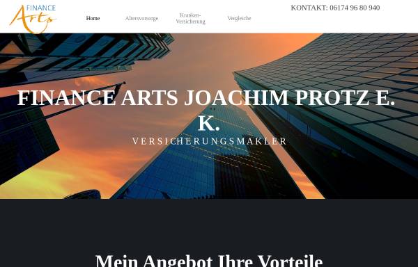 Vorschau von finance-arts.de, Finance Arts Joachim Protz e.K.