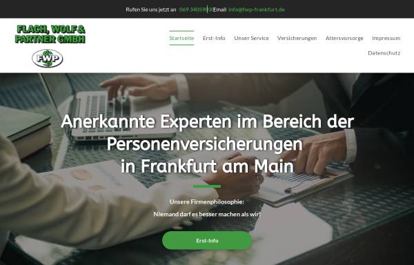 Vorschau von www.private-krankenversicherung-frankfurt.de, Flach, Wolf und Partner GmbH